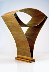 Vector-ian Beauty(Plywood, Rosewood and Zebrawood construction 47cm x 37.8cm x 20.2cm, Dirk Marwig 2012)