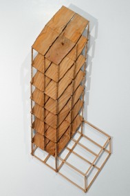 “El Cheapo’s” Fuck’em Construction (Ceder wood scraps,75cm x 31cm x 4.5cm,Dirk Marwig 2013)