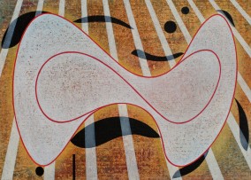 The Constructivist-study- (Oil on hardened cardboard on plywood, 30.5cm x 43cm, Dirk Marwig 2014)