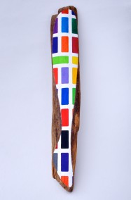 Design for Silk Leggings  (Oil on driftwood, 122cm x 19.5cm x 8.5cm, Dirk Marwig 2007)