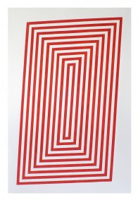 Simplex  (Wood block print,  76.3cm x 48.6cm, Dirk Marwig 2015 )