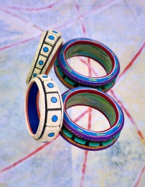 2 FIMO Bracelets from 1987 (Dirk Marwig, New York City, 1987)