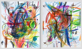 LCD and Robin Hood? (Coloured Pencil on drawing paper, 2X 43.2cm x 35.6cm, Dirk Marwig 2020)Dirk Marwig 2020)