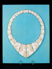 Exquisite Necklace (Plywood, painted canvas, oil and glue, Dirk Marwig 2020)